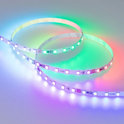 Лента светодиодная SPI-F72-7mm 24V RGB-PX6 (14.4 W/m, IP20, 3535, 5m) (Arlight, Открытый, IP20)
