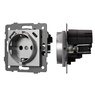 Механизм розетки с USB зарядкой SCT-MUAC-PL-GR-V (250V, 16A) (Arlight, -)