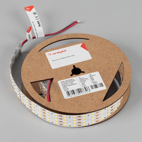 Лента UL-A320-24mm 24V Day4000 (35 W/m, IP20, 3m) (Arlight, 7 лет)