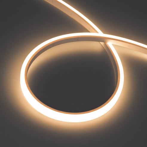 Лента герметичная WAVE-TOP-PU-A144-10x10mm 24V Warm3000 (5 W/m, IP68, 1m, wire x1) (Arlight, Вывод боковой, 3 года)