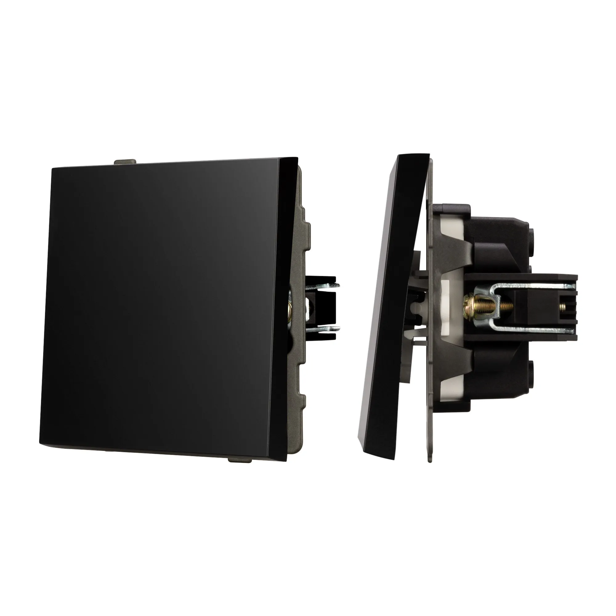 Механизм выключателя одноклавишный проходной SWT-TENDO-MKP1-PL-BK (230V, 10A) (Arlight, -)