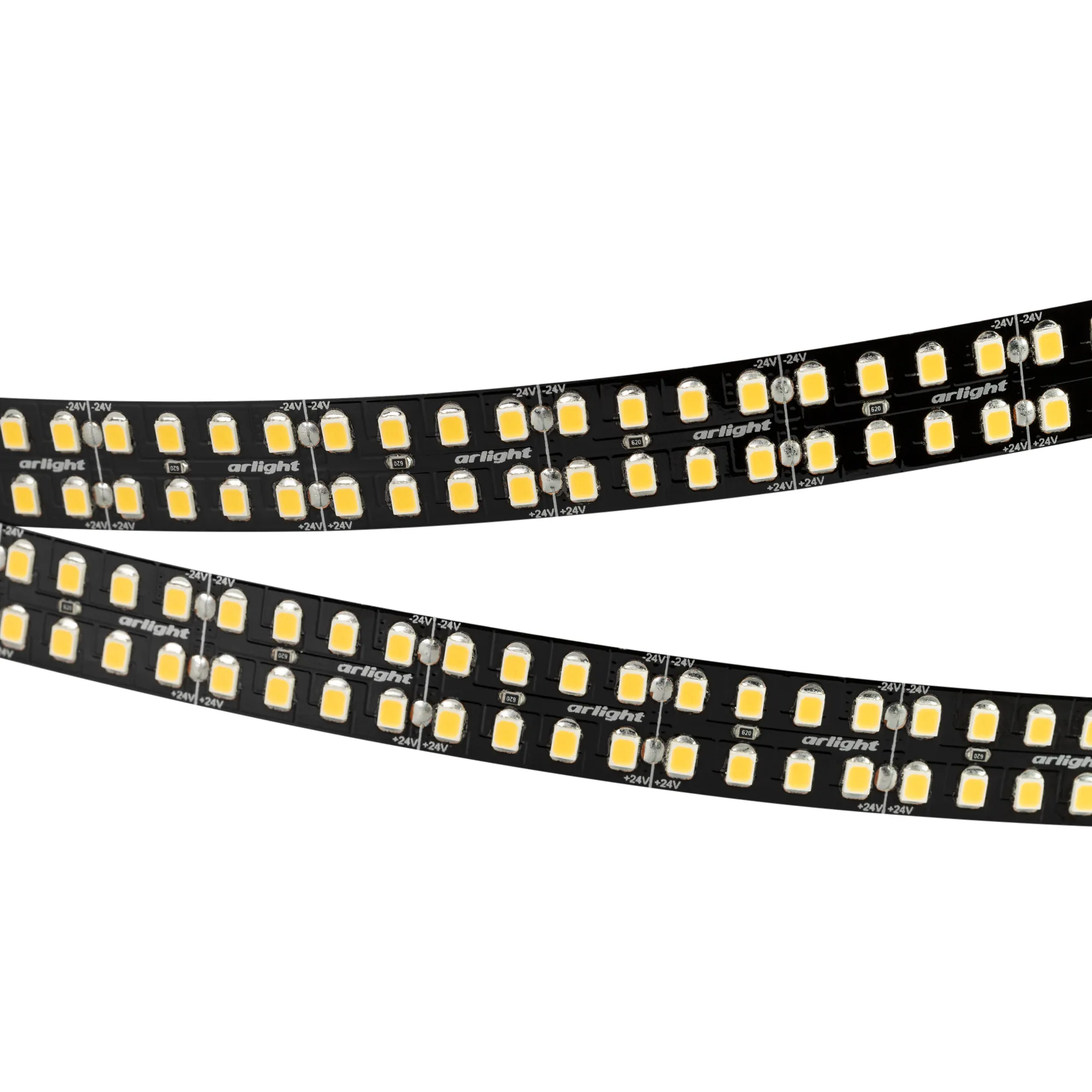 Лента светодиодная RT-5000-2835-320 24V Warm3000 (BLACK 15mm, 24W/m, IP20) (Arlight, -) - изображение товара
