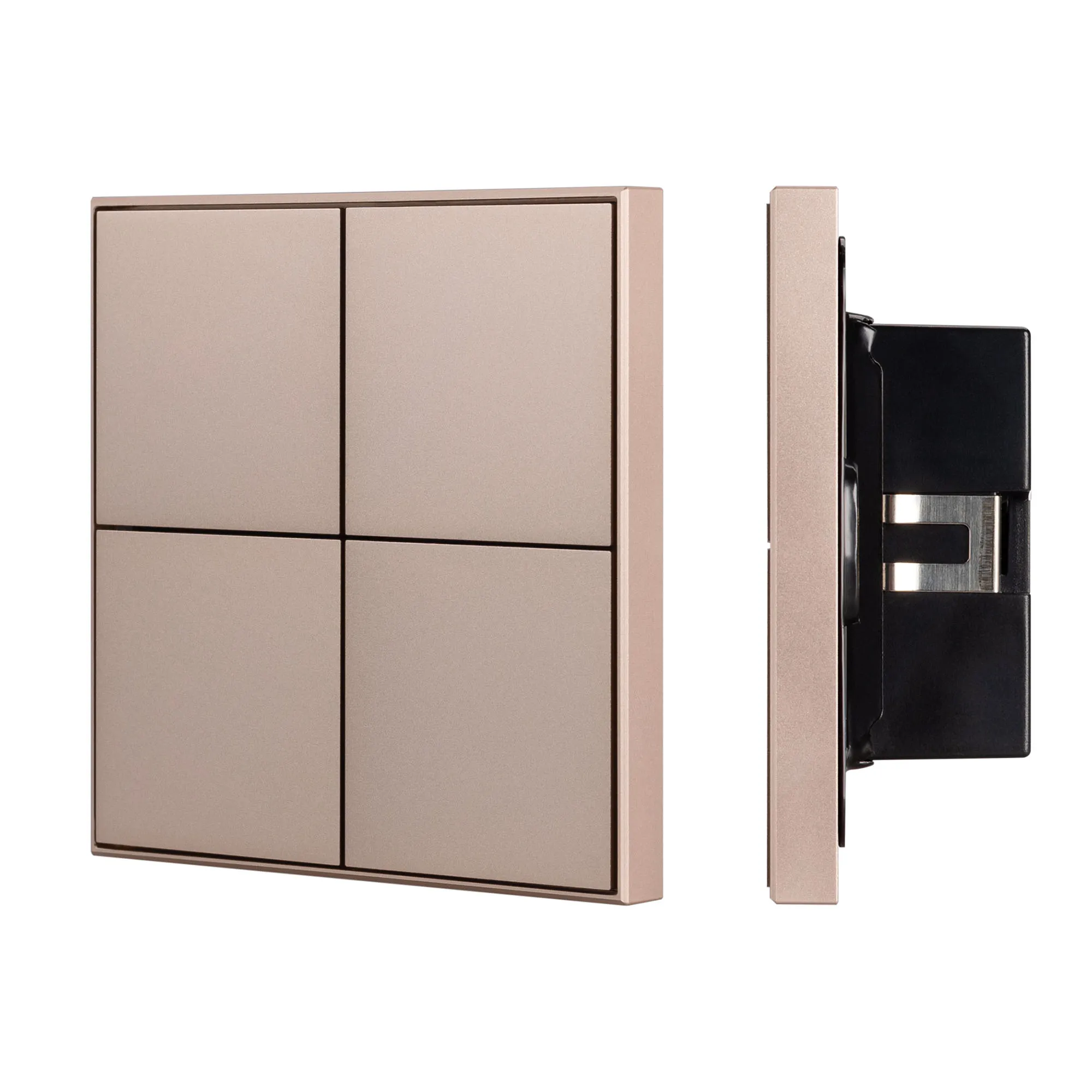 INTELLIGENT ARLIGHT Кнопочная панель KNX-304-23-IN Champagne (BUS, Frame) (IARL, IP20 Металл, 2 года) - изображение товара