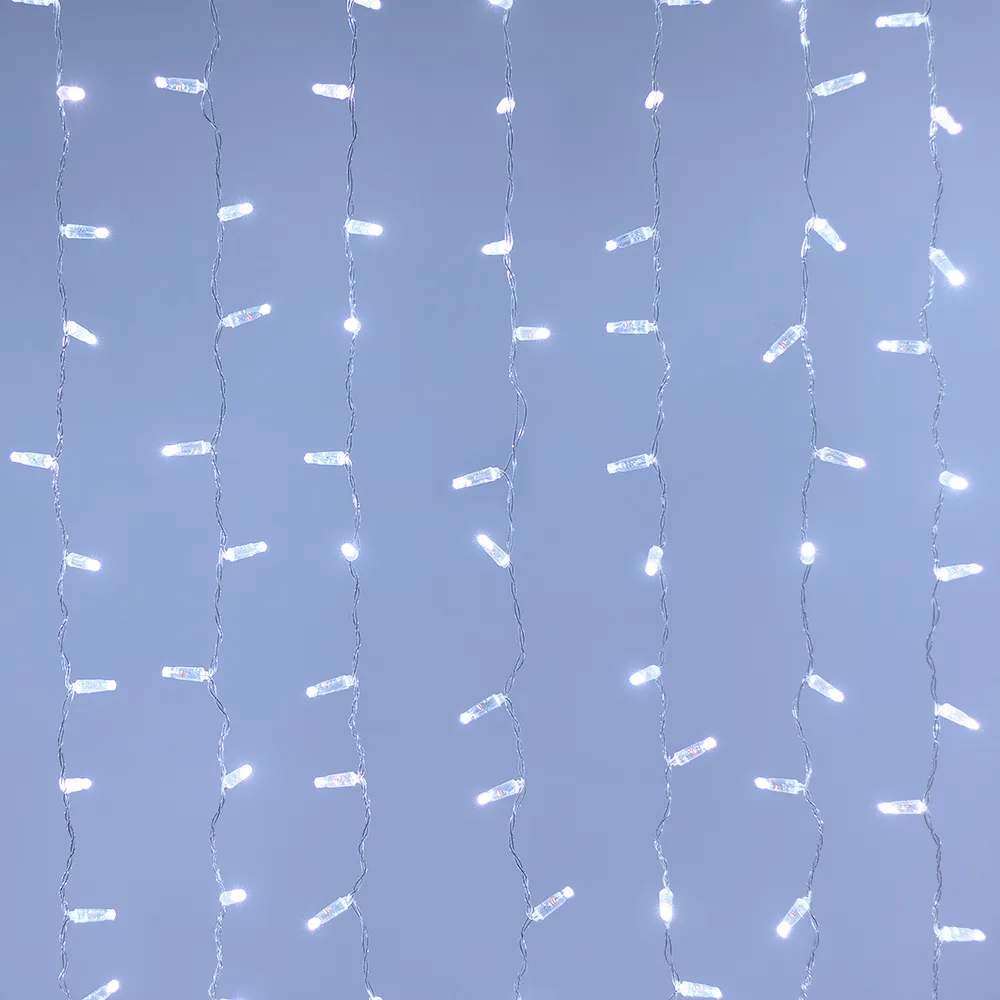 Светодиодная гирлянда ARD-CURTAIN-CLASSIC-2000x9000-CLEAR-2200LED White (230V, 120W) (Ardecoled, IP65)
