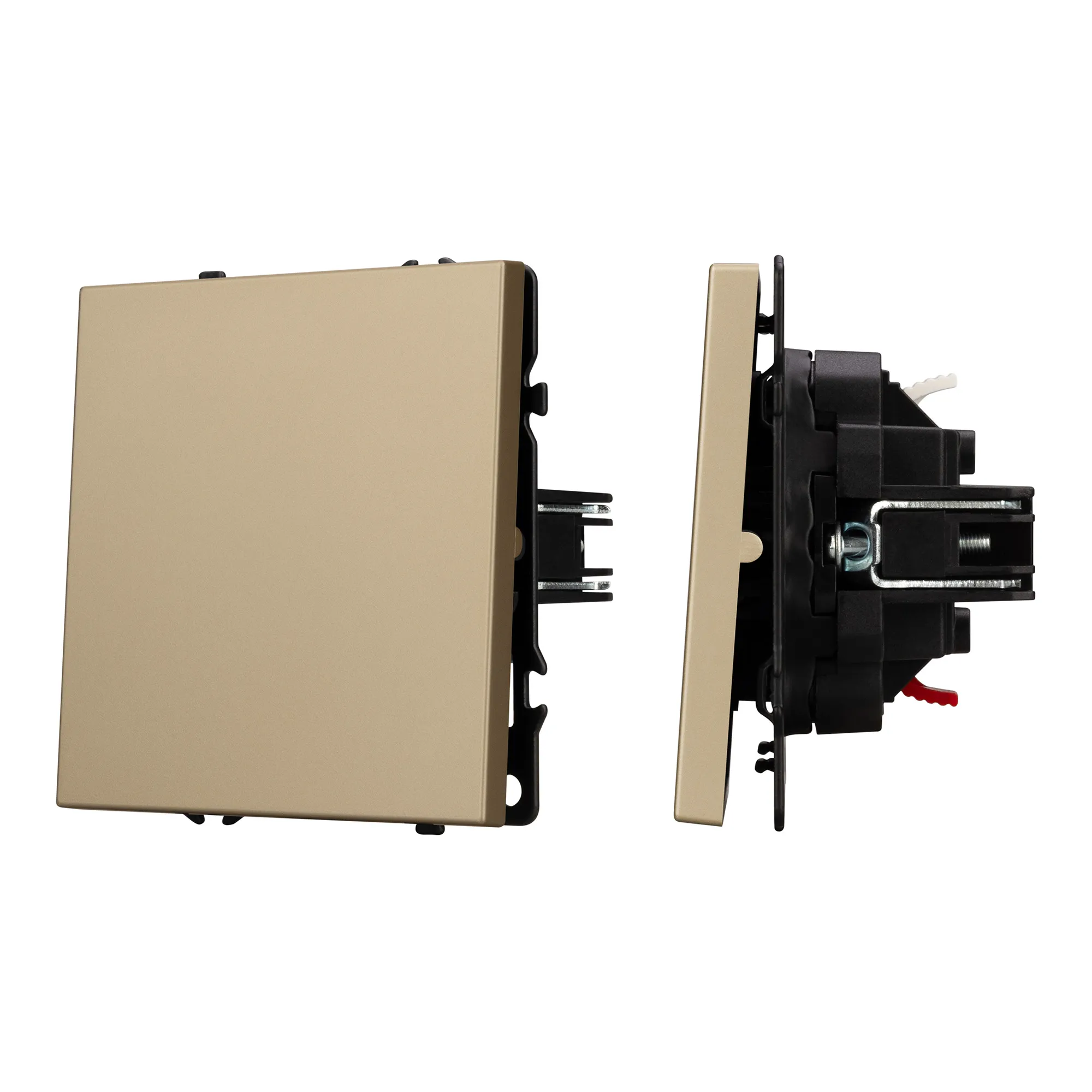 Механизм выключателя одноклавишный непроходной SWT-NOBE-MK01-SFPL-GD (230V, 10A) (Arlight, -)