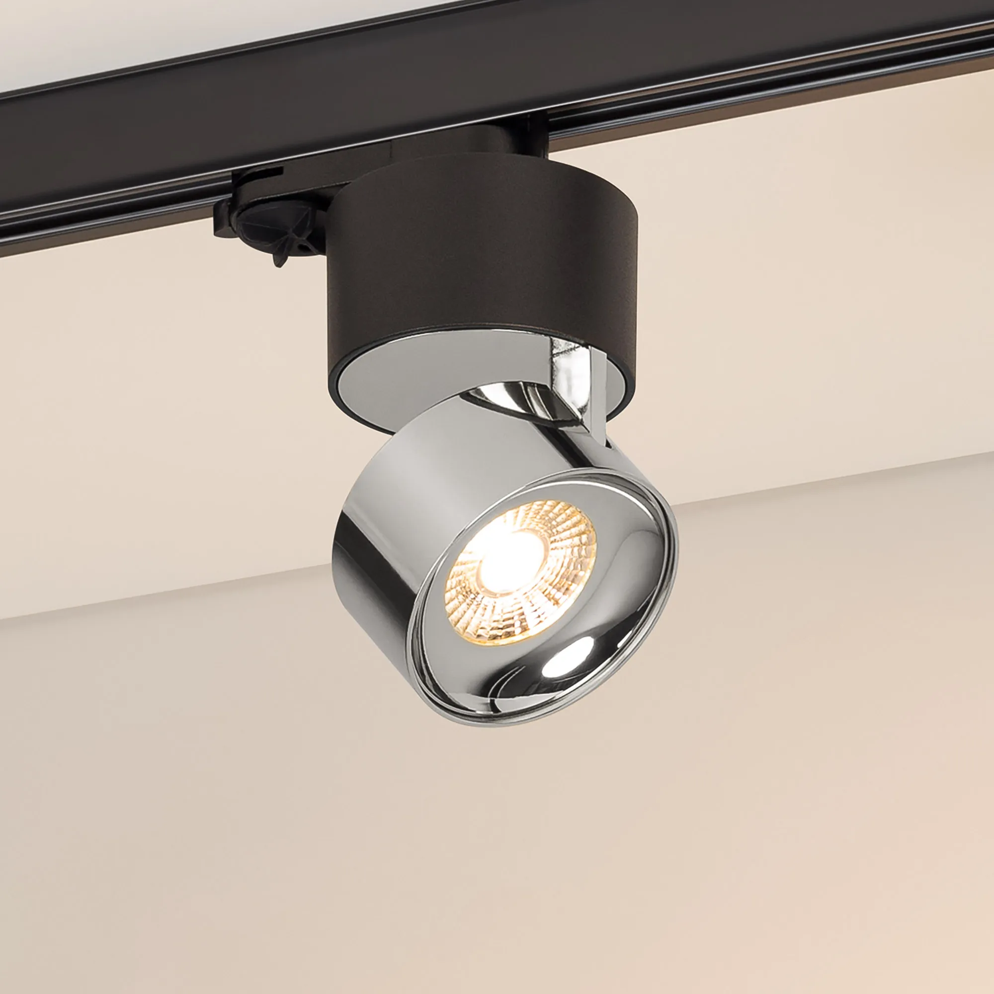 Светильник SP-PLURIO-TRACK-4TR-R77-9W Warm3000 (BK-CHR, 36 deg, 230V) (Arlight, IP20 Металл, 3 года)